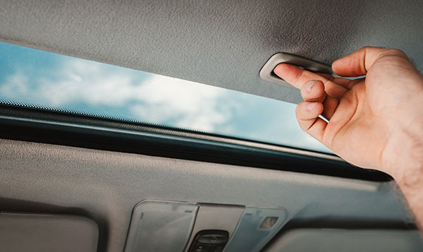 closed up shot of sunroof by Speers Auto Glass